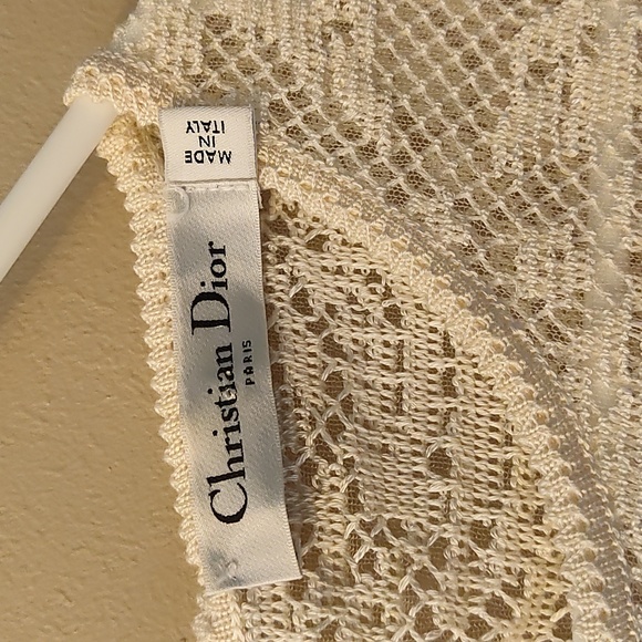 Christian Dior Vintage Ivory Dress Size 10 - Picture 4 of 12